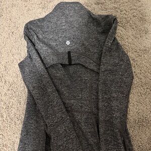 Lululemon Heathered Dark Gray Zip-Up Jacket - Gray
